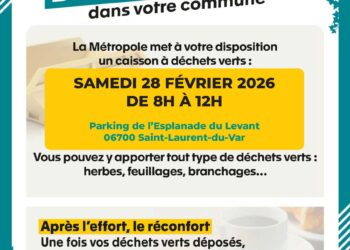 Affiche collecte déchets verts.