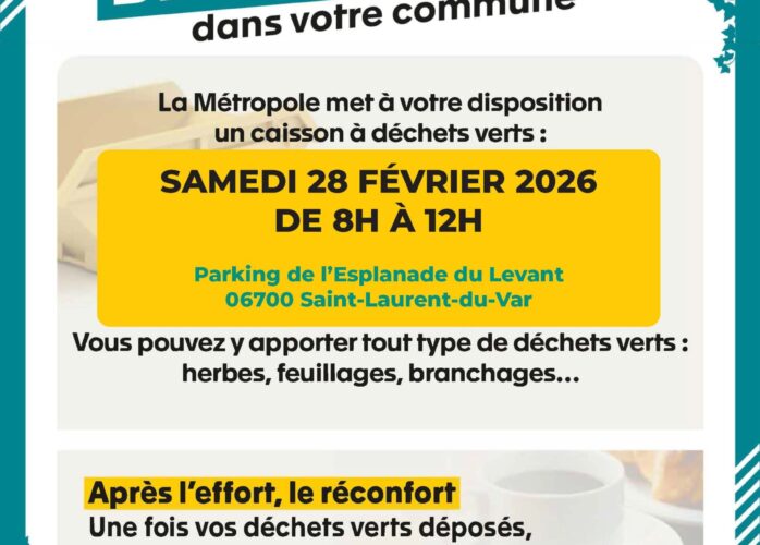 Affiche collecte déchets verts.