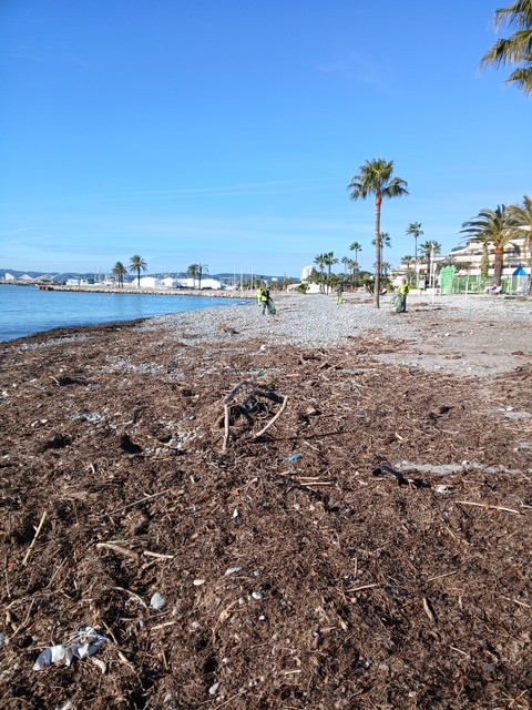 Coup de mer sur la plage de Saint-Laurent-du-Var