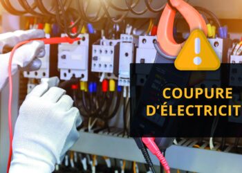 Affiche coupure d'électricité.