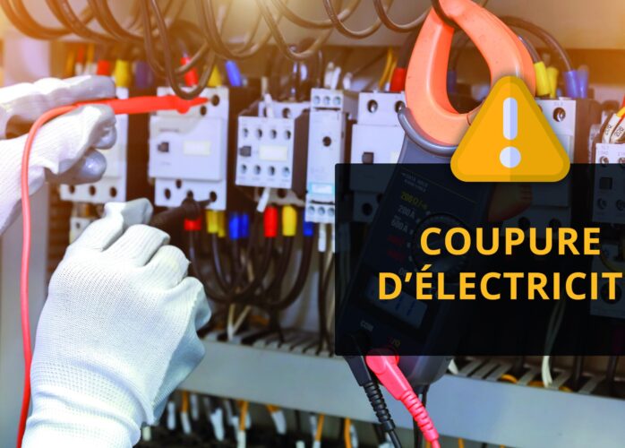 Affiche coupure d'électricité.